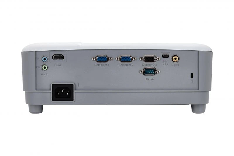 Port belakang ViewSonic SP6: HDMI, 2 VGA in, monitor out, video, audio in, audio out, RS232